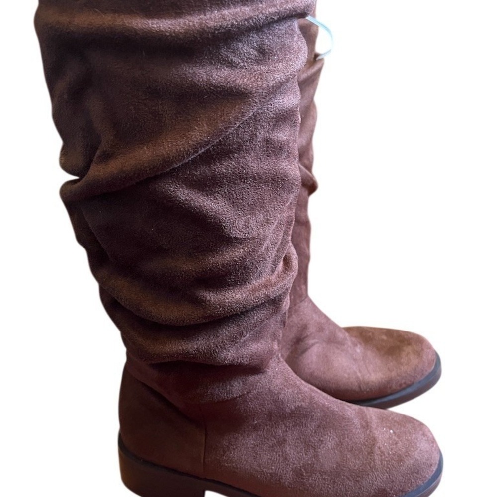 Steve Madden C.Cee‎ Womens Knee High Riding Boots Brown Slouch Side Zip Size 4